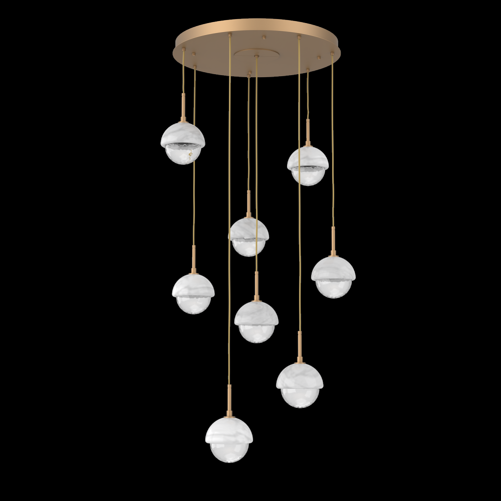 Cabochon Round Pendant Chandelier