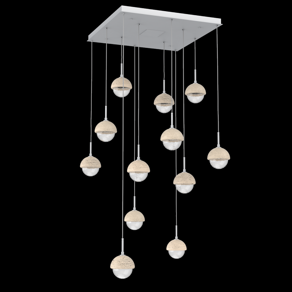 Cabochon Square Pendant Chandelier