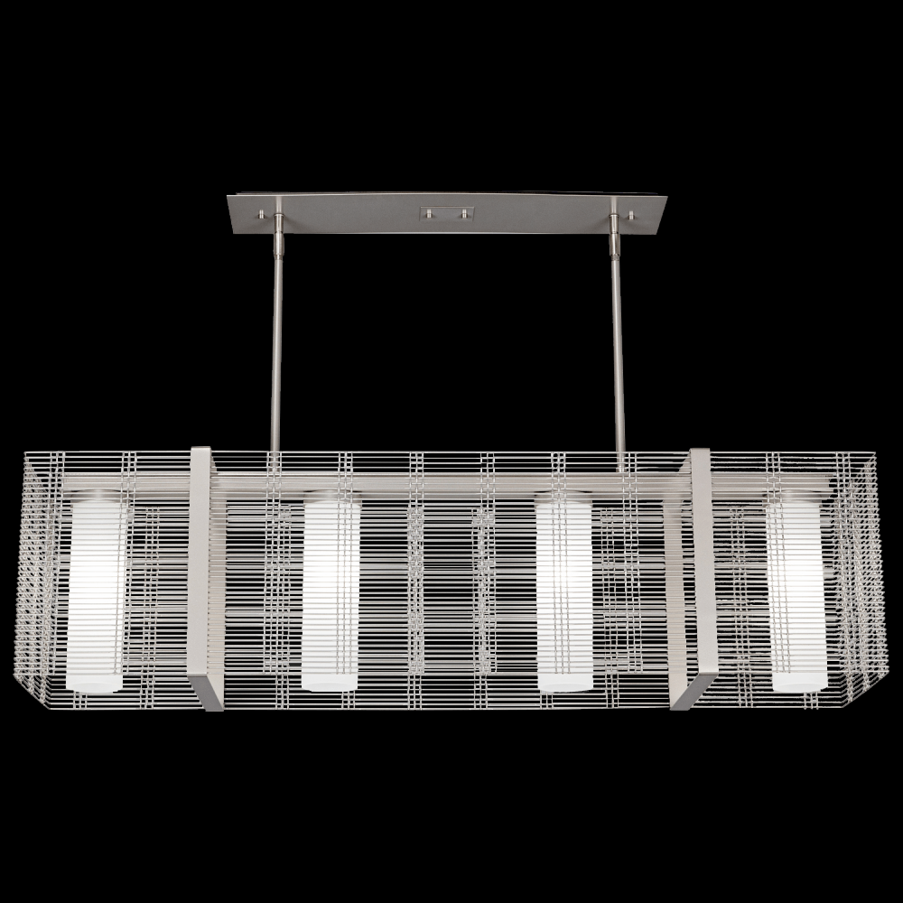 Downtown Mesh Linear Suspension-60-Novel Brass