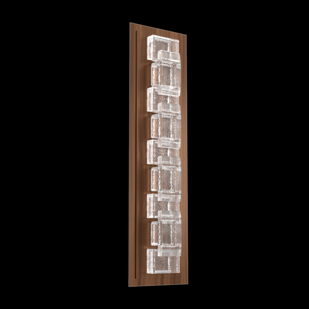 Tessera Sconce (M)-Oil Rubbed Bronze-Tetro Cast Glass