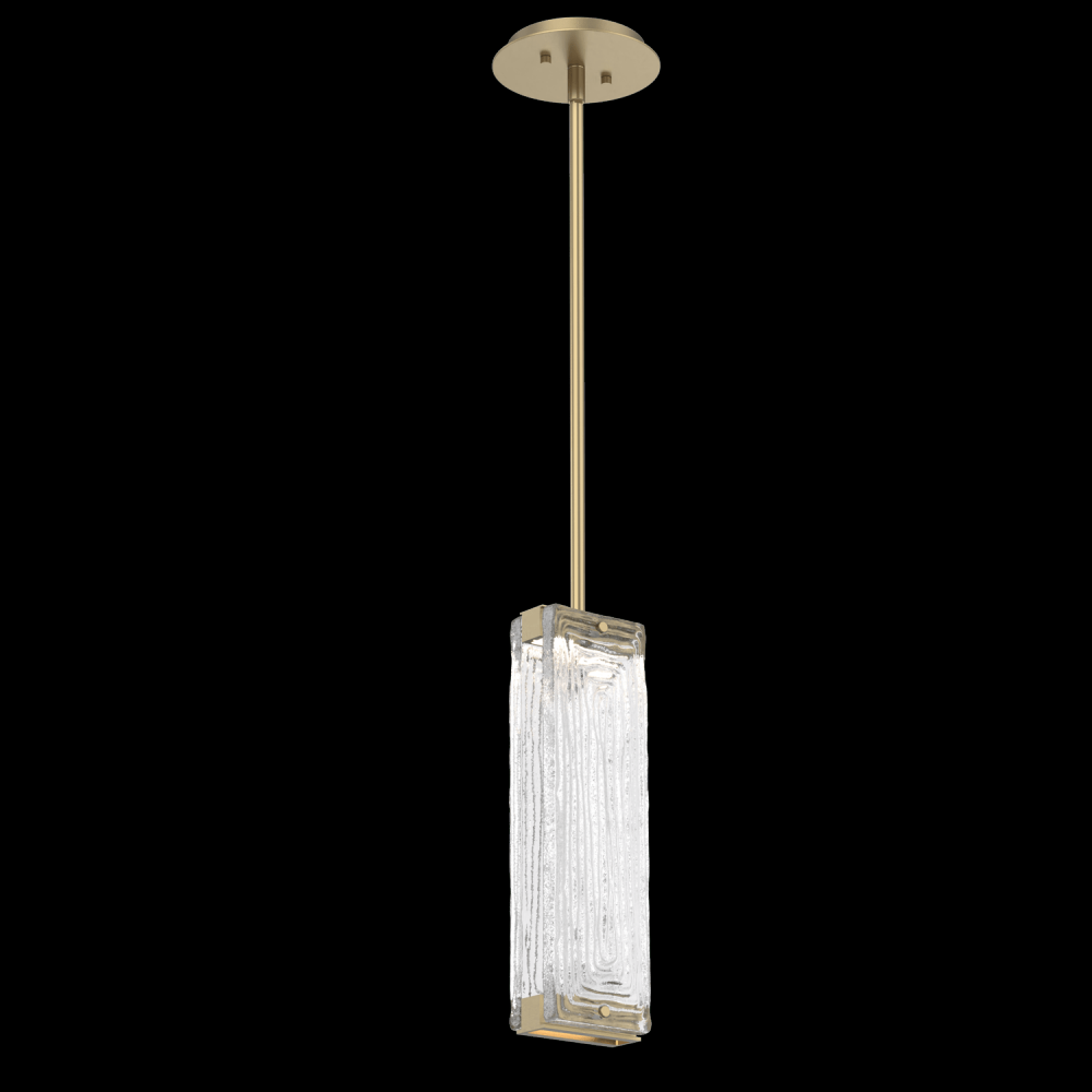 Tabulo Pendant-Gilded Brass-Linea Cast Glass