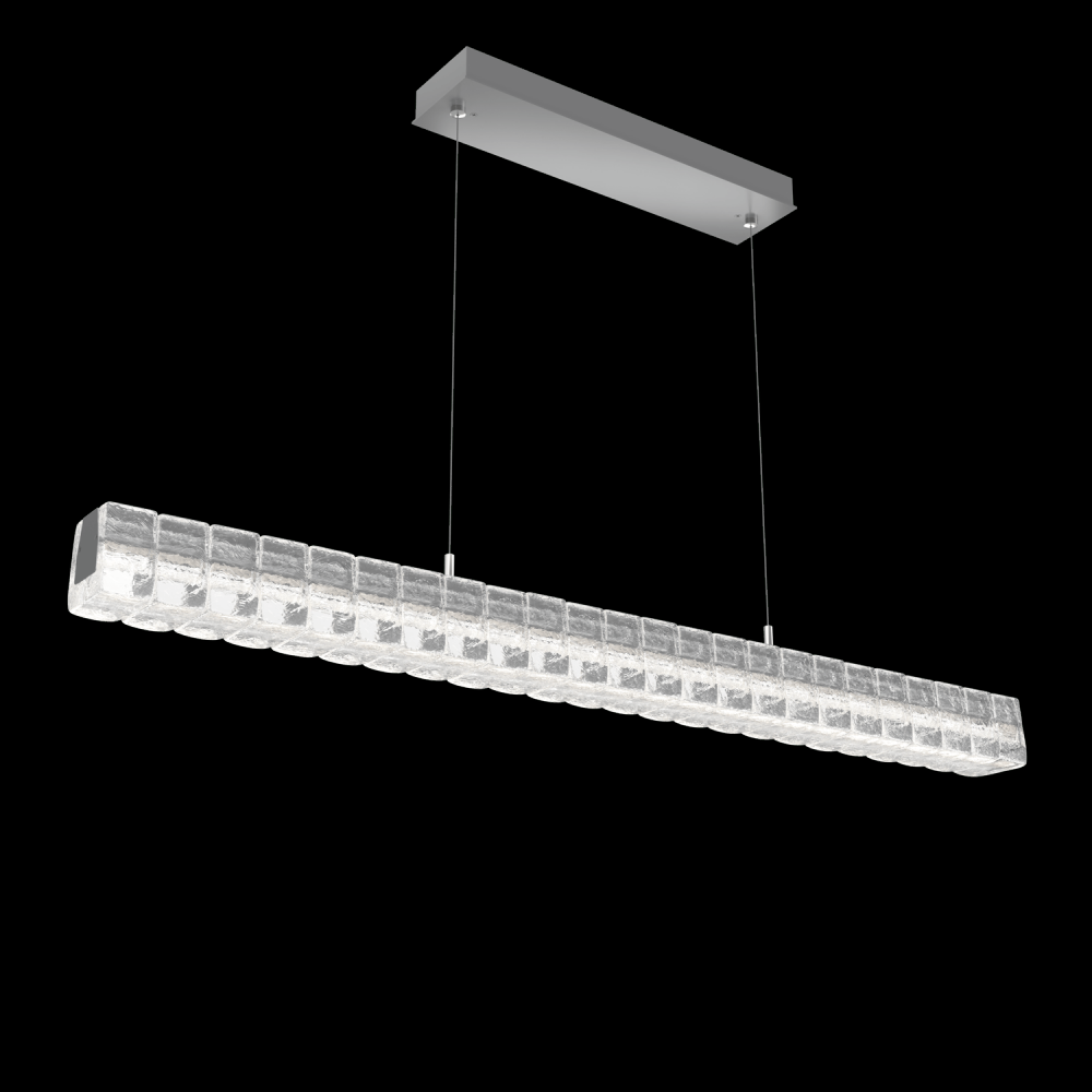 Asscher Linear Suspension 48"-Classic Silver-Asscher Clear