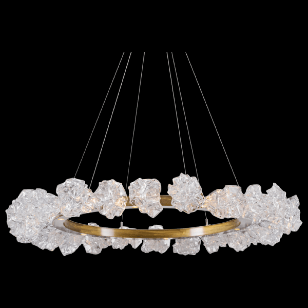 Blossom Ring Chandelier - 50-Gilded Brass