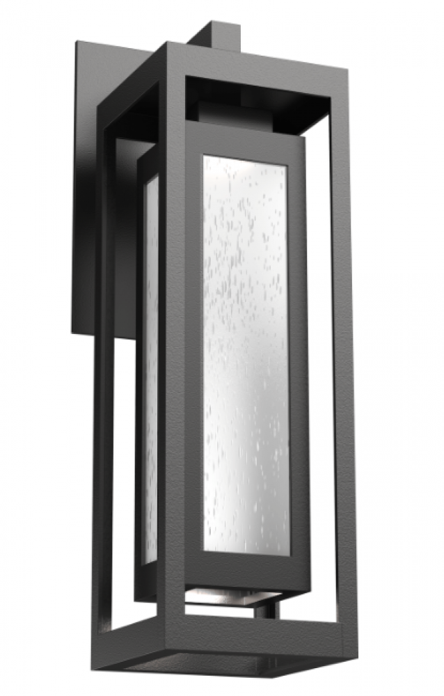 Outdoor Double Box Lantern-Argento Grey-Frosted Seeded Glass