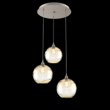 Hammerton CHB0047-03-BS-OA-C01-E2 - Terra Round 3pc Multi-Pendant