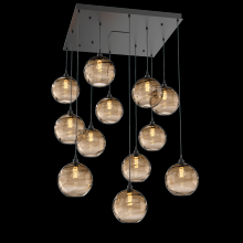 Hammerton CHB0047-12-MB-OB-C01-E2 - Terra Square 12pc Multi-Pendant