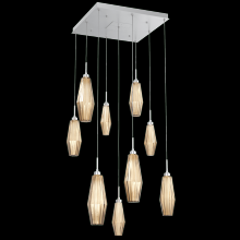 Hammerton CHB0049-09-CS-RB-C01-L1 - Aalto Square 9pc Multi-Pendant