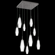 Hammerton CHB0049-09-GP-RC-C01-L3 - Aalto Square 9pc Multi-Pendant