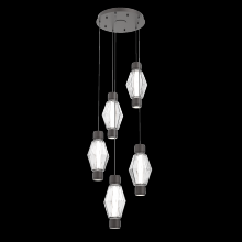 Hammerton CHB0049-D5-GP-RC-C01-L3 - Mandrel Round 5pc Multi-Pendant - Aalto