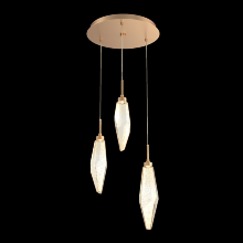 Hammerton CHB0050-03-NB-CA-C01-L1 - Rock Crystal Round 3pc Multi-Pendant