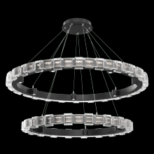 Hammerton CHB0087-2T-MB-TE-CA1-L3 - Tessera 38" & 50" Two-Tier Ring-Matte Black