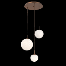 Hammerton CHB0092-03-BB-WL-C01-L3 - Gaia Round Pendant Chandelier