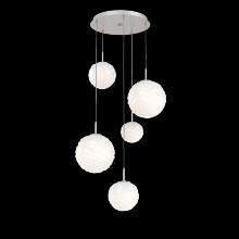 Hammerton CHB0092-05-BS-WL-C01-L3 - Gaia Round Pendant Chandelier