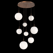 Hammerton CHB0092-08-BB-WL-C01-L3 - Gaia Round Pendant Chandelier