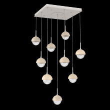 Hammerton CHB0093-09-BS-TC-C01-L1 - Cabochon Square Pendant Chandelier