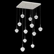 Hammerton CHB0093-12-BS-WC-C01-L3 - Cabochon Square Pendant Chandelier