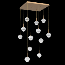 Hammerton CHB0093-12-NB-WC-C01-L3 - Cabochon Square Pendant Chandelier