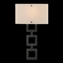 Hammerton CSB0033-0B-GB-IW-E2 - Carlyle Square Link Cover Sconce-0B 11"