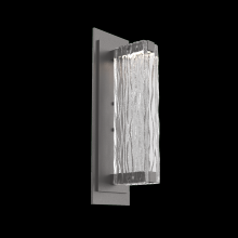 Hammerton IDB0090-01-GP-TT-L1 - Tabulo Sconce-Graphite-Tidal Cast Glass