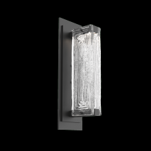 Hammerton IDB0090-01-MB-TL-L1 - Tabulo Sconce-Matte Black-Linea Cast Glass