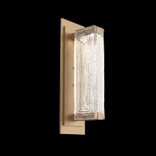 Hammerton IDB0090-01-NB-TL-L3 - Tabulo Sconce-Novel Brass-Linea Cast Glass