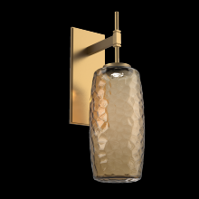 Hammerton IDB0091-01-NB-B-L3 - Vessel Tempo Sconce (Large)-Novel Brass-Bronze Blown Glass-LED 3000K