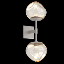 Hammerton IDB0095-02-BS-GA-L1 - Luna Double Sconce