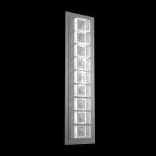 Hammerton ODB0087-02-AG-TP-L2 - Tessera Outdoor Sconce (M)-Argento Grey-Pavé Cast Glass