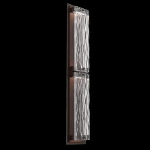 Hammerton ODB0090-02-SB-TT-L2 - Tabulo Outdoor Sconce (L)-Statuary Bronze-Tidal Cast Glass