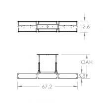 Hammerton PLB0026-0D-MB-IW-001-E2 - Urban Loft Trestle Linear Suspension-0D-Matte Black