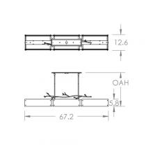 Hammerton PLB0032-0D-BS-IW-001-L3 - Ironwood Linear Suspension-0D-Metallic Beige Silver