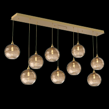 Hammerton PLB0047-09-GB-OB-C01-E2 - Terra Linear 9pc Multi-Pendant