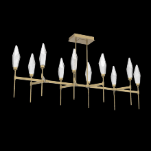 Hammerton PLB0050-67-GB-CC-001-L1 - Rock Crystal Linear Suspension-67-Gilded Brass