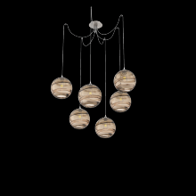 Hammerton SCB0047-06-BS-OB-C01-E2 - Terra Round 6pc Swag Multi-Pendant