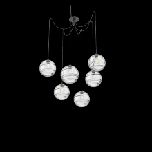 Hammerton SCB0047-06-MB-OC-C01-E2 - Terra Round 6pc Swag Multi-Pendant