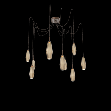 Hammerton SCB0049-09-BB-RB-C01-L3 - Aalto Round 9pc Swag Multi-Pendant