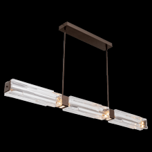 Hammerton PLB0056-67-FB-LC-001-L1 - Ledgestone Linear Dining-67-Flat Bronze