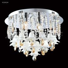 James R Moder 96324AG2MW - Murano Collection Flush Mount