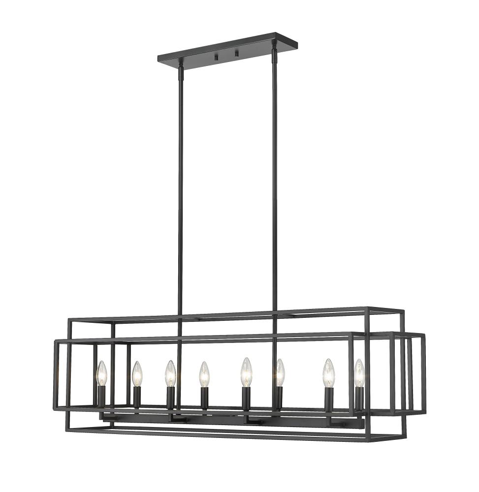 8 Light Linear Chandelier