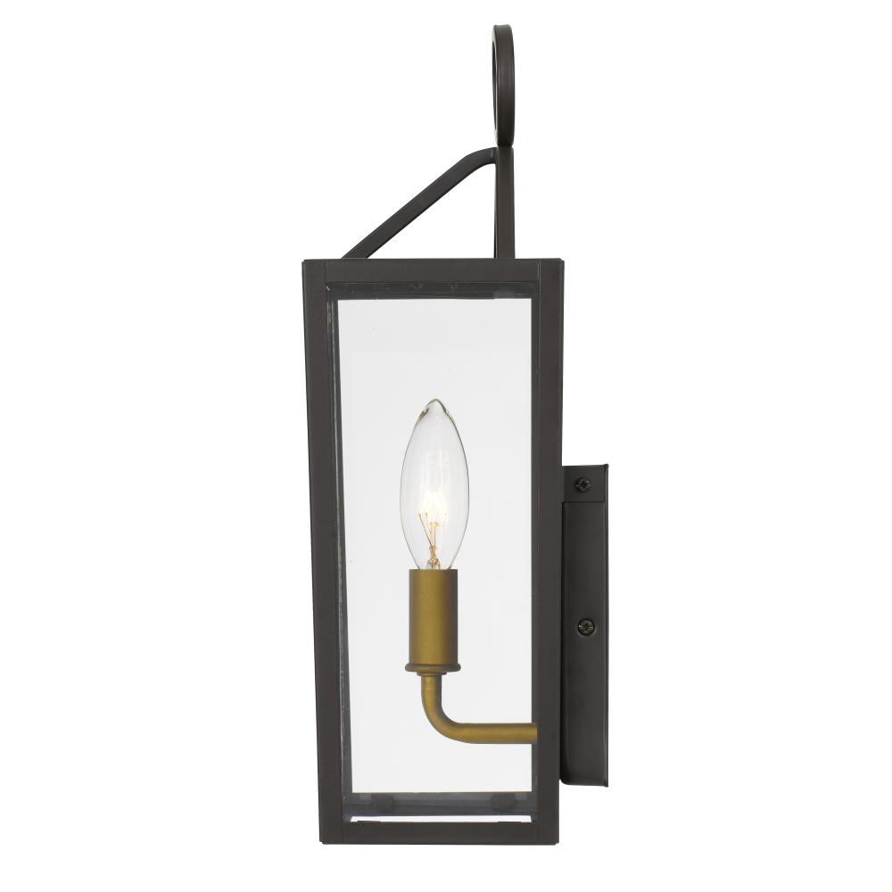 Monterrey 14 In 1-Light Satin Brass Outdoor Wall Sconce Lamp