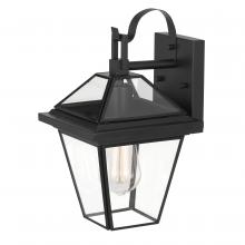 Worldwide Lighting Corp E10015-001 - Sullivan 13 In 1-Light Matte Black Painted Outdoor Wall Sconce Lamp