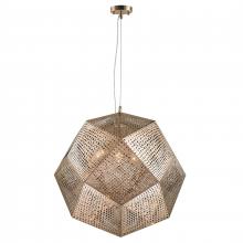 Worldwide Lighting Corp W83430RG24 - Geometrics 5-Light Rose Gold Finish Finish Stainless Steel Pendant Light 24 in. Dia x 24 in. H Large