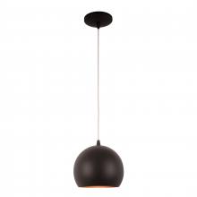 Worldwide Lighting Corp W83543MB8 - Monroe 6-Watt Matte Black Finish Integrated LEd Mini Pendant Light 3000K 8 in. Dia x 96 in. H