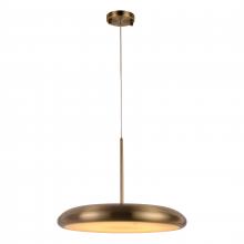 Worldwide Lighting Corp W83552BP18 - Madison 24-Watt Antique Bronze Finish Integrated LEd disc Pendant Light 3000K 18 in. Dia x 96 in. H 