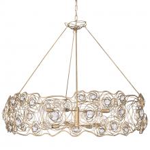  500C08HGOB - Ethereal Rose 8-Lt Chandelier - Havana Gold Ombre