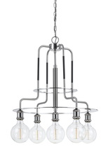 CAL Lighting FX-3652-5 - 60W X 5 Transformermetal  Chandelier (Edison Bulbs included)