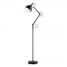 Eglo 203517A - Thornford - Floor Lamp Matte Black w/ Chrome Accents