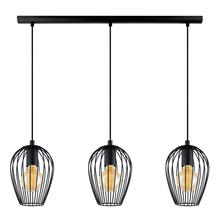 Eglo 49478A - 3x75W Multi Light Pendant w/ Matte Black Finish