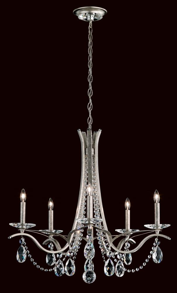 Vesca 5 Light 120V Chandelier in Heirloom Gold with Clear Heritage Handcut Crystal