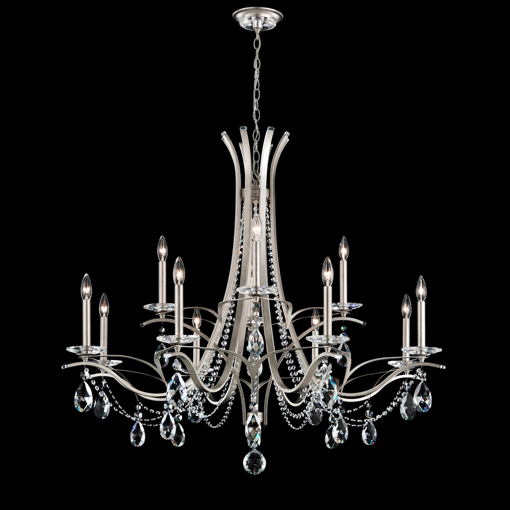 Vesca 12 Light 120V Chandelier in Heirloom Gold with Clear Heritage Handcut Crystal